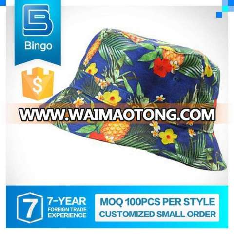 custom colorful floral tie dyed cheap bucket hat