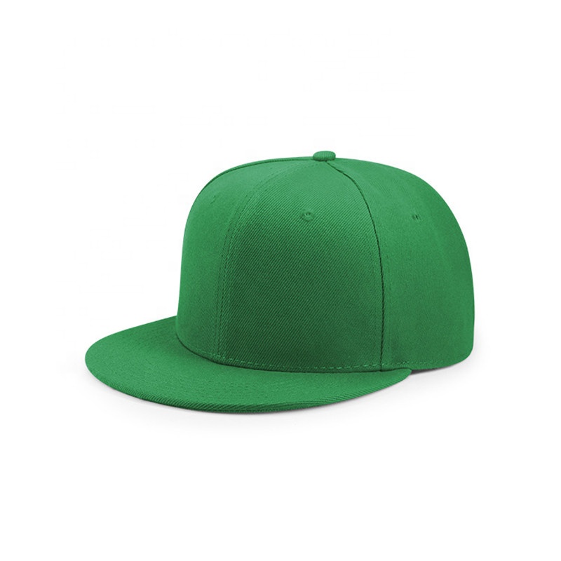 New Design Plain Embroidery Flat Brim Snapback Hat Custom Baseball Cap